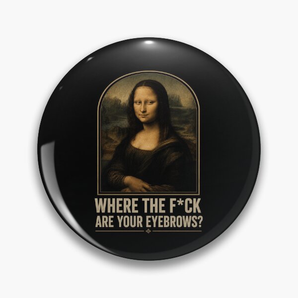 Item preview, Mona Lisa Eyebrows Funny Art History Parody designed and sold by Veylor Store.