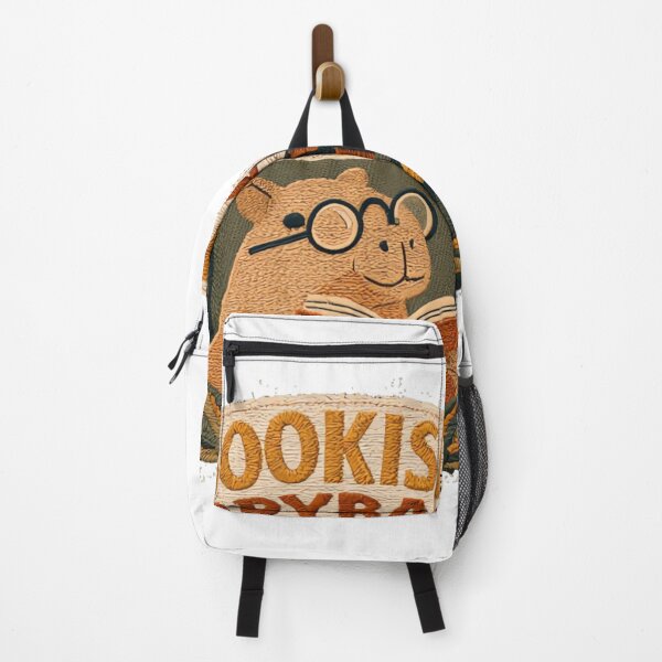Item preview, Bookish Capybara Club Vintage Embroidered Reading Badge designed and sold by urbinet.