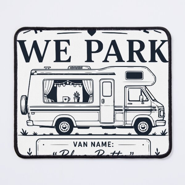 Item preview, Home Is Where We Park Camper Van Camping Design designed and sold by TeeVerse27.