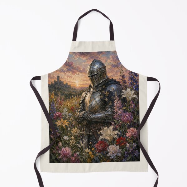 Item preview, Fantasy Knight in Blooming Flowers designed and sold by ArcaneVisionArt.