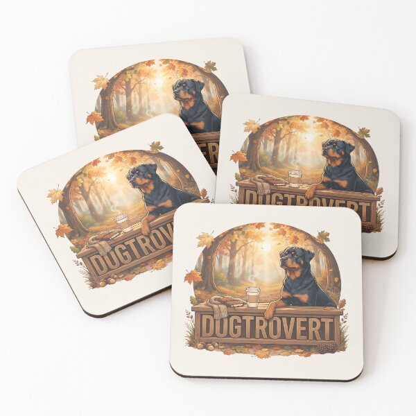 Item preview, Cozy Dogtrovert Rottweiler Autumn Bench designed and sold by MythicCotton.