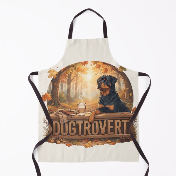 Item preview, Cozy Dogtrovert Rottweiler Autumn Bench designed and sold by MythicCotton.