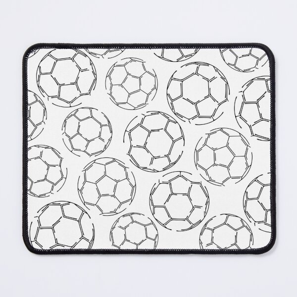 Item preview, Soccer balls line art pattern designed and sold by katzdzynes.