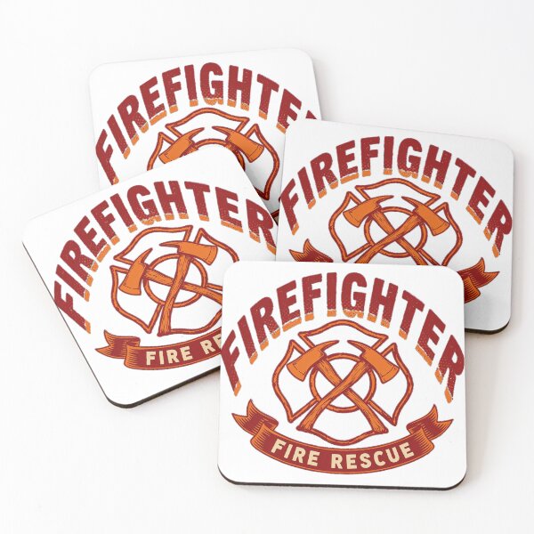 Item preview, Firefighter Fire Rescue Vintage Badge - Retro Maltese Cross Design designed and sold by Barkashow.
