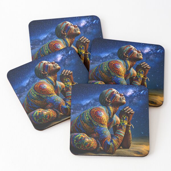 Item preview, Vibrant Cosmic Meditation Under the Stars designed and sold by Artessie.