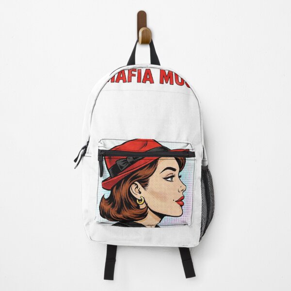 Item preview, Mafia Muse Red Fedora - Vintage Pop Art Brunette designed and sold by MAISON SYLVIE.