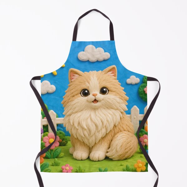 Item preview, Persian cat - clay designed and sold by AcornAndPebble.