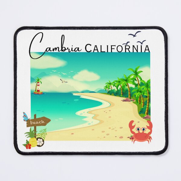 Item preview, Cambria California Beach Sunset Lighthouse Palm Trees designed and sold by DonnaRaine.