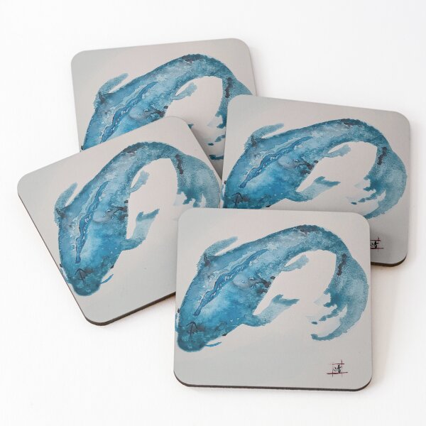 Item preview, Saggitarius Gemstone Koi Fish Watercolor Painting designed and sold by Midnight  Madness Arts.