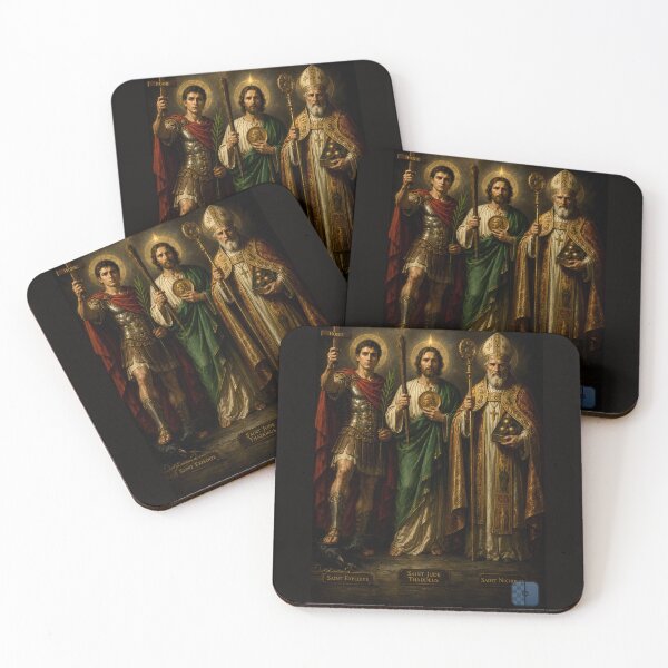Item preview, Saint Expedite, Saint Jude Thaddeus and Saint Nicholas paint. designed and sold by AEMK57.
