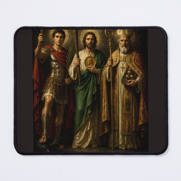 Item preview, Saint Expedite, Saint Jude Thaddeus and Saint Nicholas paint. designed and sold by AEMK57.
