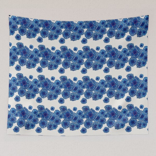 Item preview, Blue bliss blossoms designed and sold by ZeleZele.