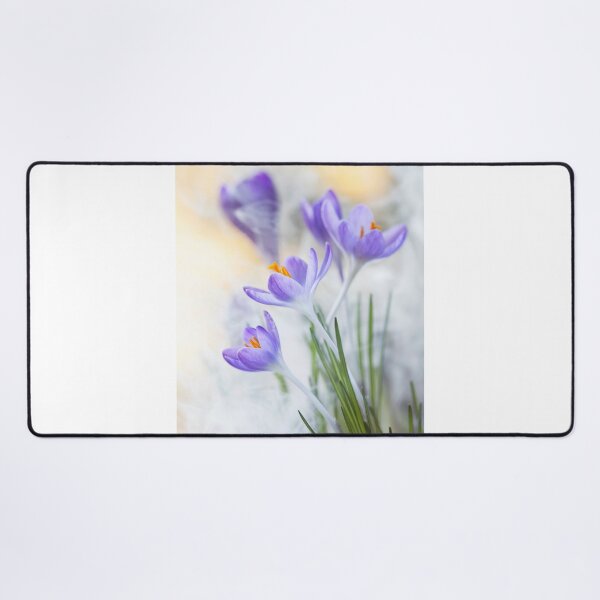 Item preview, Ethereal Spring Crocus: Delicate Purple Blossoms in Foggy Light designed and sold by Catrinann.