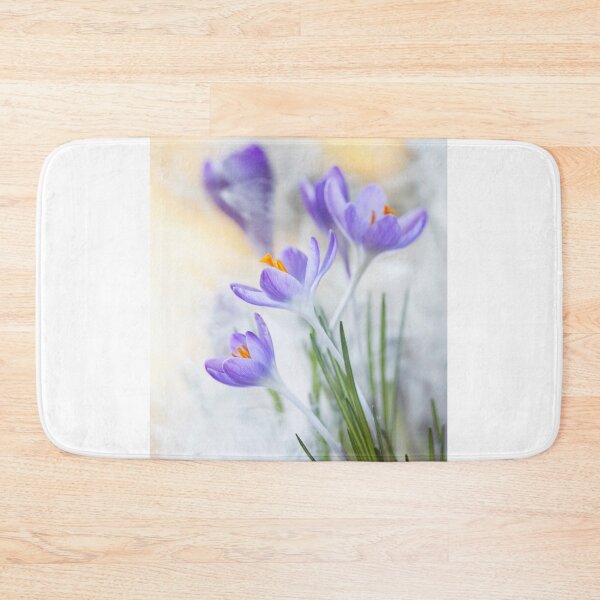 Item preview, Ethereal Spring Crocus: Delicate Purple Blossoms in Foggy Light designed and sold by Catrinann.