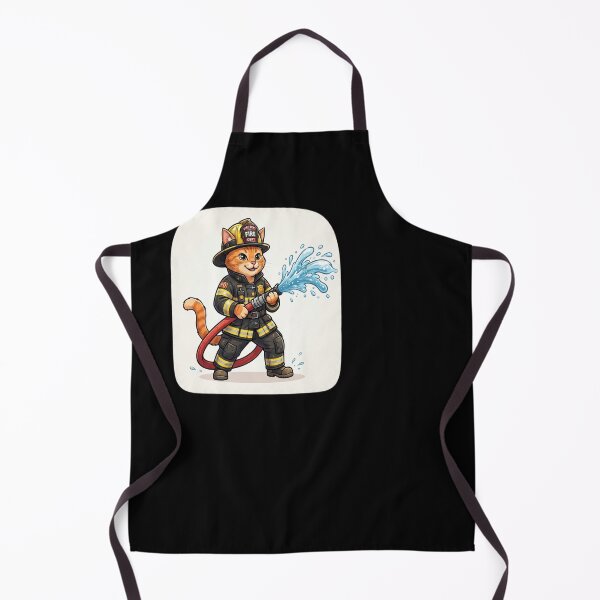 Item preview, Funny Orange Tabby Cat Firefighter Fire Dept designed and sold by medan1.