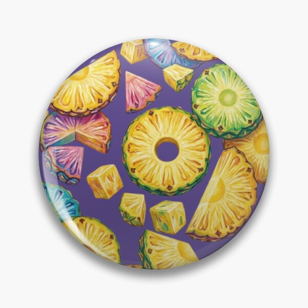 Item preview, Colorful Pineapple Slices Pattern - Tropical Fruit Art designed and sold by Megaera8.