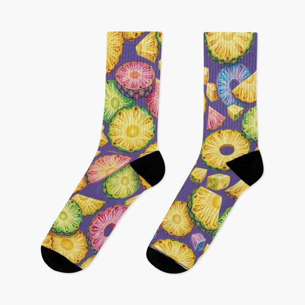 Item preview, Colorful Pineapple Slices Pattern - Tropical Fruit Art designed and sold by Megaera8.