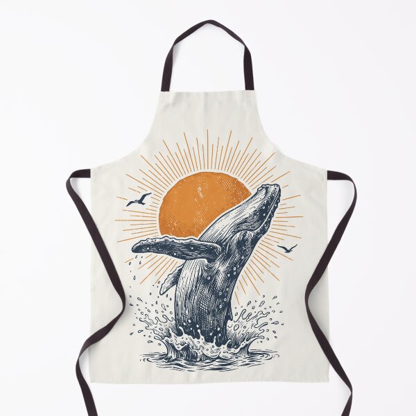 Item preview, Humpback Whale Breaching Sunrise Vintage Sea Creature designed and sold by Y-Vibes.