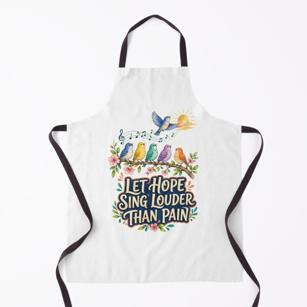 Item preview, Let Hope Sing Louder Than Pain – Inspirational Birds designed and sold by NinaCreator.