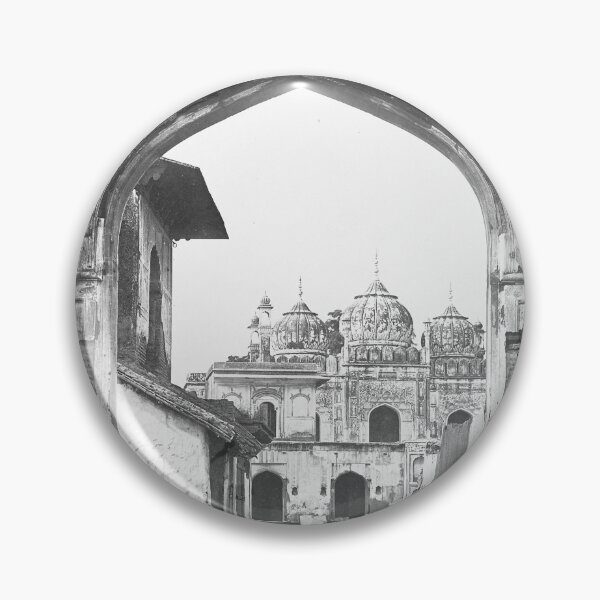 Item preview, 1858 vintage Mosque in the City, Delhi, India landscape fine art black and white photograph by Felice Beato designed and sold by Astrid Arkhangelsky.