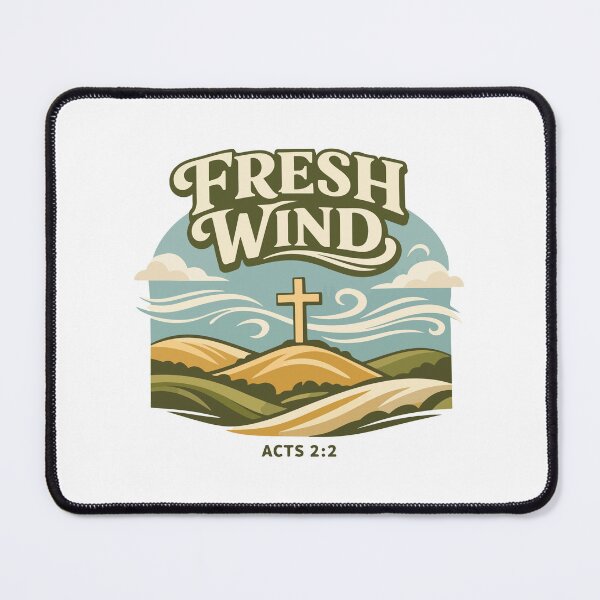 Item preview, Fresh Wind Christian Cross – Acts 2:2 Bible Verse designed and sold by stylishdzign.