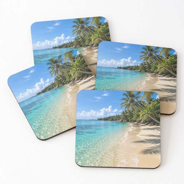Item preview, Crystal Clear Tropical Beach Paradise designed and sold by Marlaq fashion .
