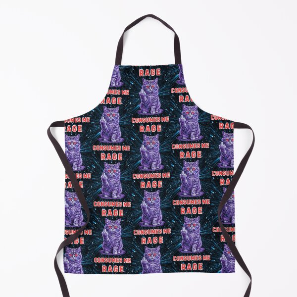 Item preview, Rage Consumes Me Cat designed and sold by WoodburyLake.