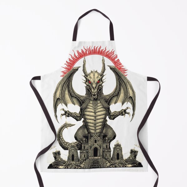 Item preview, Vintage comic Black Dragon fantasy monster line art designed and sold by MemoryZone.