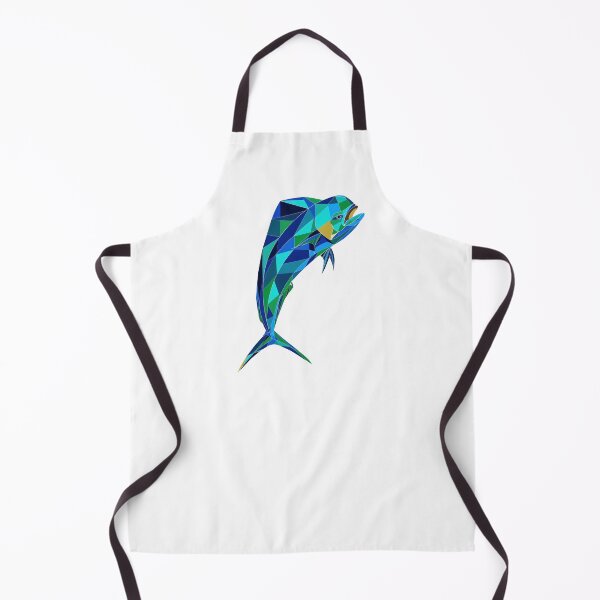 Item preview, Geometric mahi fish colorful modern ocean design designed and sold by olenapetol.