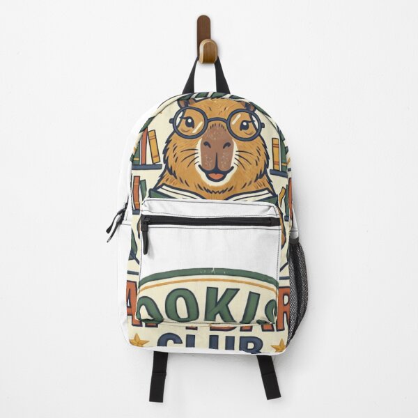 Item preview, Bookish Capybara Club Vintage Library Badge designed and sold by urbinet.