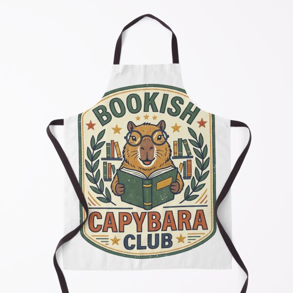 Item preview, Bookish Capybara Club Vintage Library Badge designed and sold by urbinet.