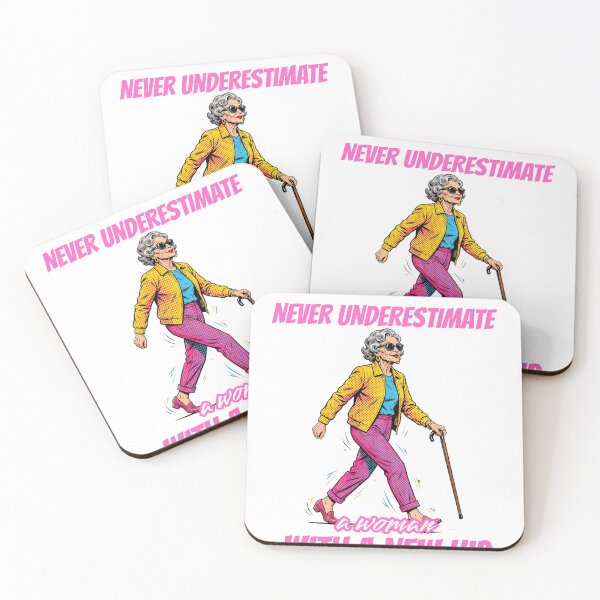 Item preview, Never Underestimate A Woman With A New Hip - Funny Hip Replacement Surgery designed and sold by Neurospicy Trolls.