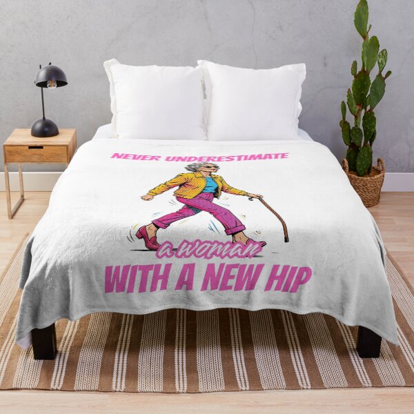Item preview, Never Underestimate A Woman With A New Hip - Funny Hip Replacement Surgery designed and sold by Neurospicy Trolls.