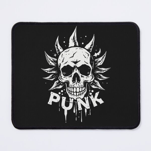 Item preview, Hardcore Punk Rock Mohican Skull Graphic designed and sold by ERODED SELF.