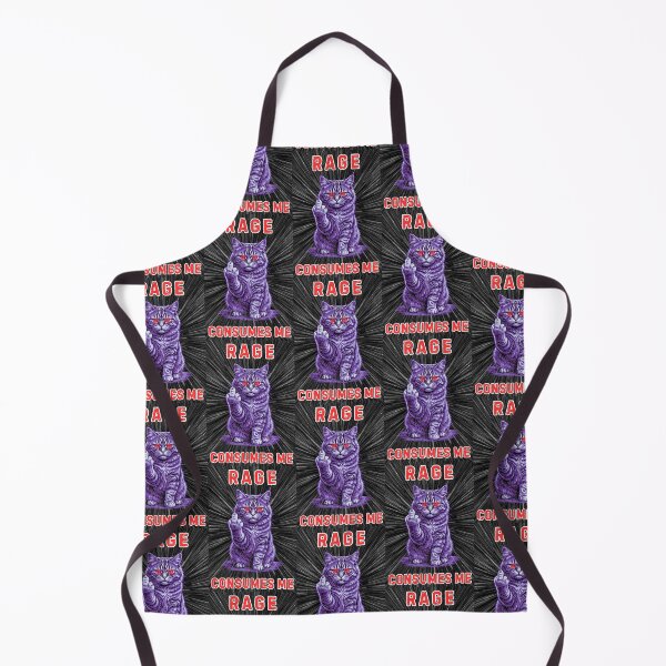 Item preview, Rage Consumes Me Middle Finger Cat designed and sold by WoodburyLake.