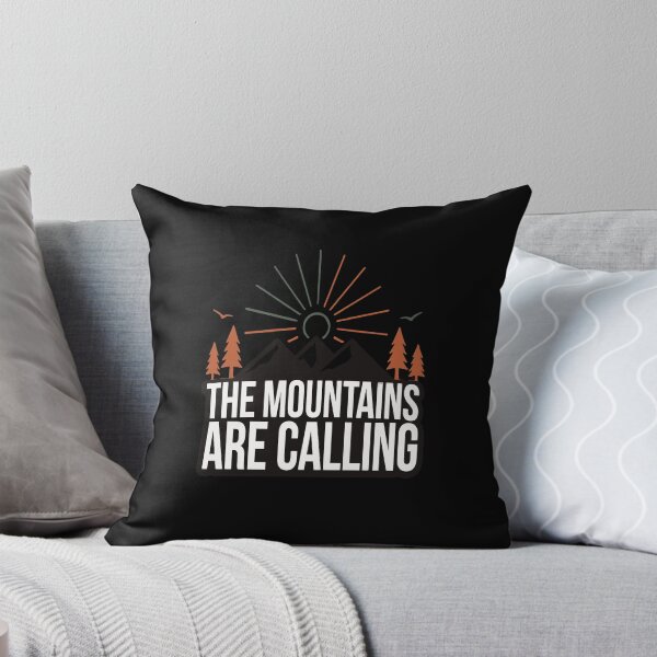 Item preview, The Mountains Are Calling Vintage Hiking Typography Shirt designed and sold by Daily Mood Tees.