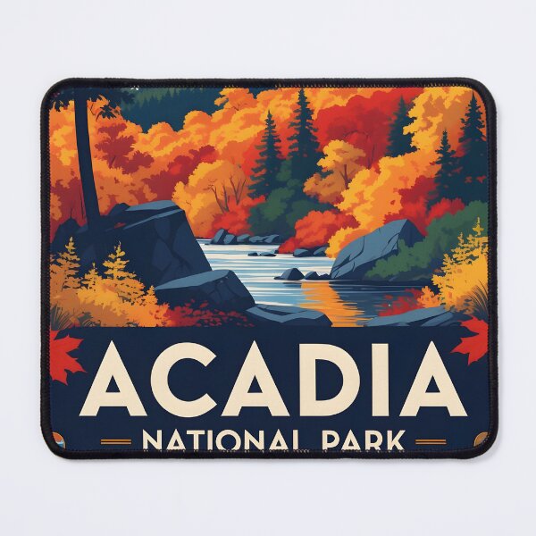 Item preview, Acadia National Park Autumn USA Vintage Travel Tourism designed and sold by TravelersGems.