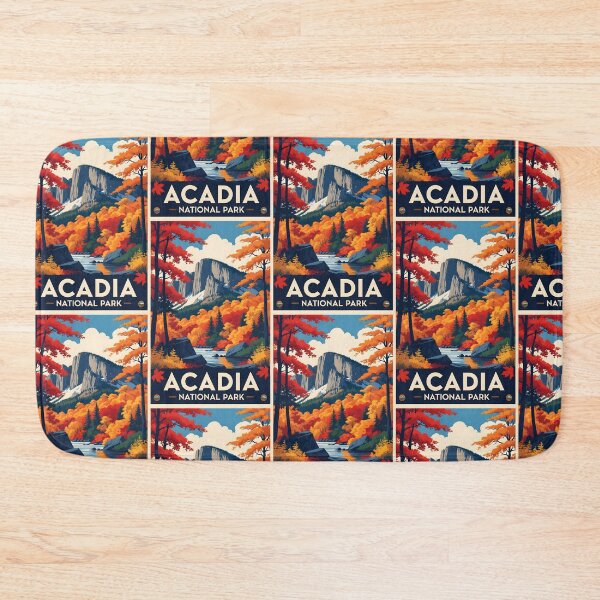 Item preview, Acadia National Park Autumn USA Vintage Travel Tourism designed and sold by TravelersGems.