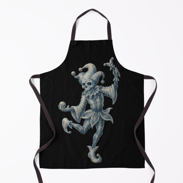 Item preview, Ghost Jester Skeleton Medieval Skull Court Fool Dark Fantasy designed and sold by ZOHRR.