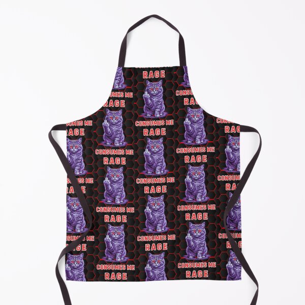 Item preview, Rage Consumes Me Middle Finger Cat designed and sold by WoodburyLake.