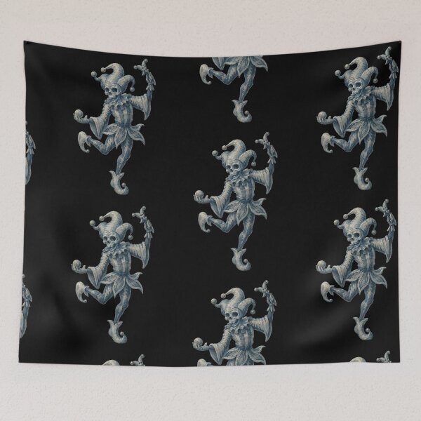 Item preview, Ghost Jester Skeleton  Medieval Skull Court Fool  Dark Fantasy  designed and sold by ZOHRR.