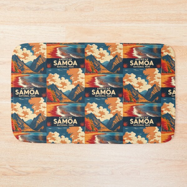 Item preview, National Park of American Samoa Autumn USA Vintage Travel Tourism designed and sold by TravelersGems.
