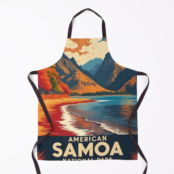 Item preview, National Park of American Samoa Autumn USA Vintage Travel Tourism designed and sold by TravelersGems.