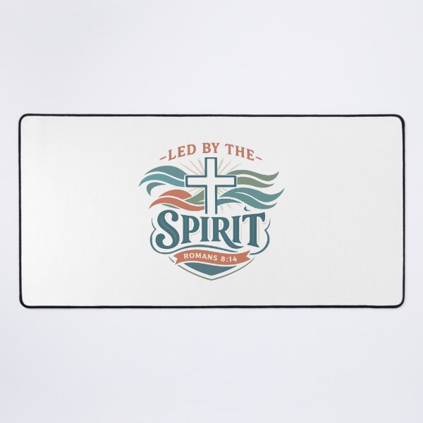 Item preview, Led by the Spirit Christian Cross – Romans 8:14 Bible Verse designed and sold by stylishdzign.
