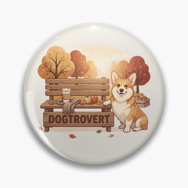 Item preview, Cute Dogtrovert Corgi Apple Orchard Bench designed and sold by MythicCotton.