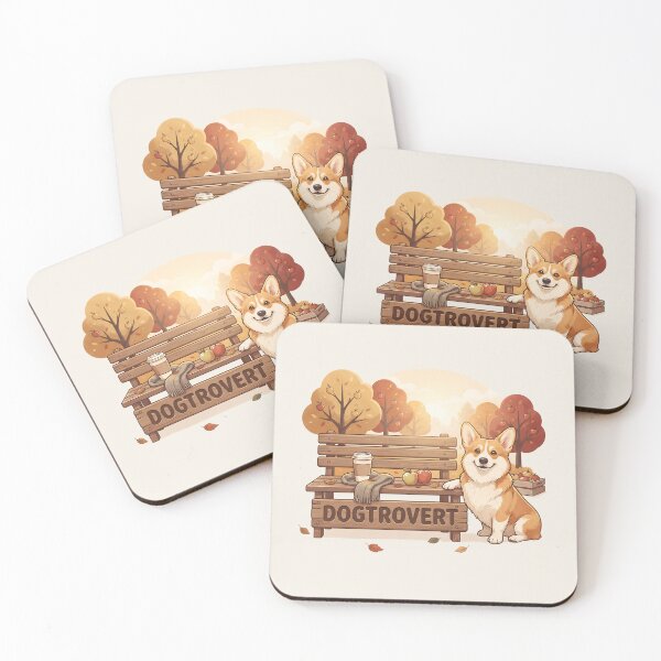 Item preview, Cute Dogtrovert Corgi Apple Orchard Bench designed and sold by MythicCotton.