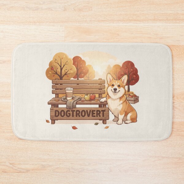 Item preview, Cute Dogtrovert Corgi Apple Orchard Bench designed and sold by MythicCotton.