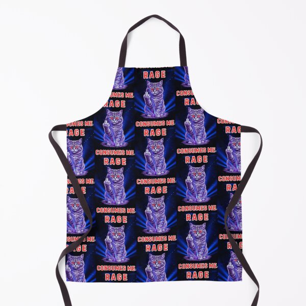 Item preview, Rage Consumes Me Middle Finger Cat designed and sold by WoodburyLake.