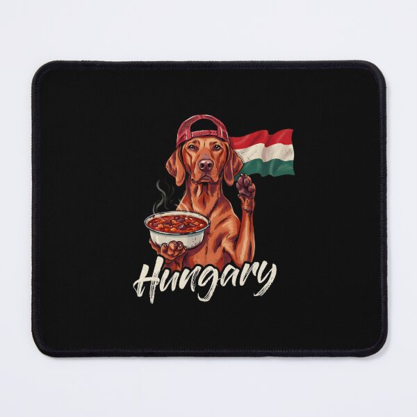 Item preview, Hungary Vizsla Dog Hungarian Flag Goulash Soup Mascot designed and sold by Enea Kelo.