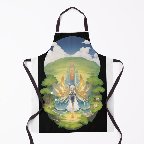 Item preview, Digital Art - Fantastic Female Character, Idylllic Landscape and Enchanted Castle designed and sold by AnimeShin.